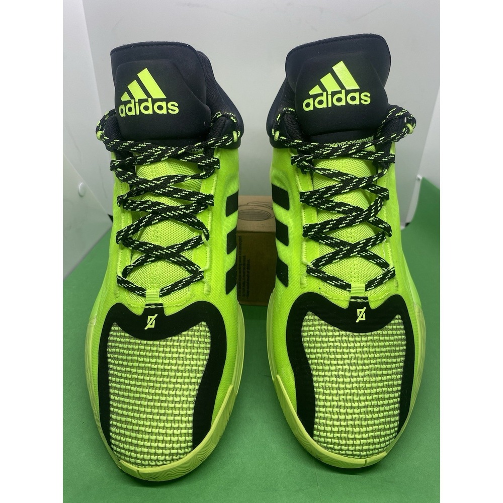 Size 7 Adidas D Rose 11 Mid Men Basketball Signal Green Black Derrick FU7405